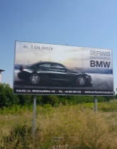 Wydruk na papierze billboardowym - blueback.